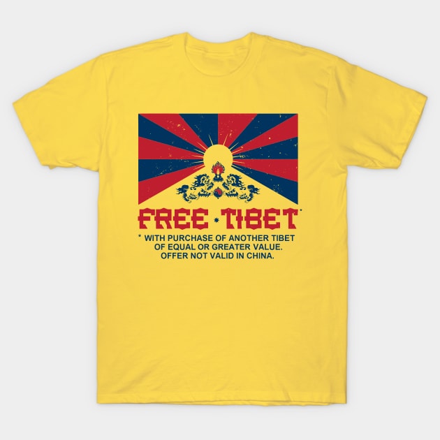 FREE TIBET * WITH PURCHASE OF ANOTHER TIBET T-Shirt by thedeuce